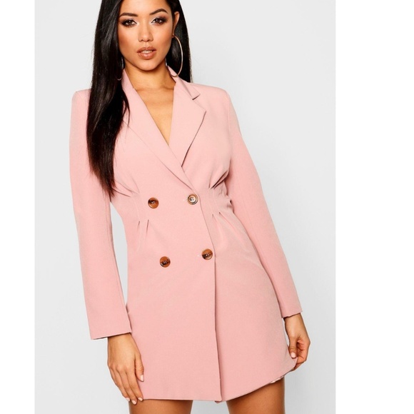 Boohoo Dresses & Skirts - Boohoo Utility Double Breasted Blazer Dress